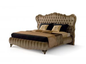 Carpanese Home Classic Padded Upholstered Bed 6089 Heritage Collection