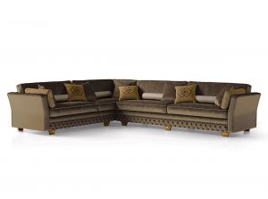 Carpanese Home Contemporary Italian Sectional Sofa 6443 Heritage Collection