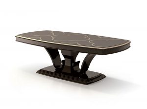 Carpanese Home Extendable Barrel Dining Table 6155 Heritage Collection