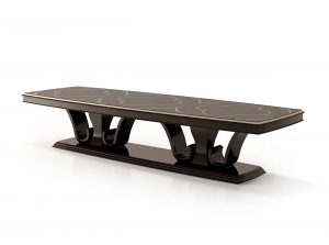 Carpanese Home Fixed Barrel Dining Table 6053 Heritage Collection