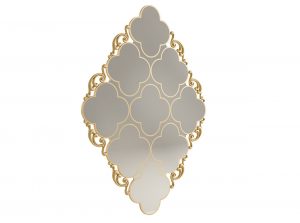 Carpanese Home QUATREFOIL Wall Mirror Round 6294 Heritage Collection