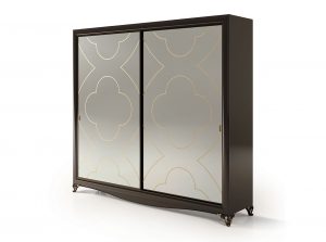 Carpanese Home Sliding Door Wardrobe 6396 with mirrors Heritage Collection
