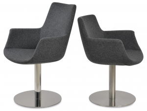 bottega round dining chair