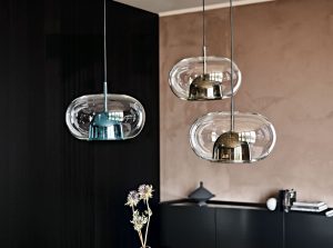coimbra contemporary glass lamp chadelier cattelan italia 1