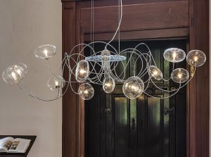 oktopus modern glass chandelier cattelan italia 1