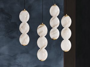 zanziball modern glass chandelier cattelan italia 1