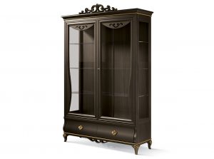 Carpanese Home 2 Door Glass Curio Cabinet 5001 China Heritage Collection