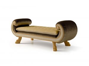 Carpanese Home Classic Bench Chaise Lounge 6092 Heritage Collection