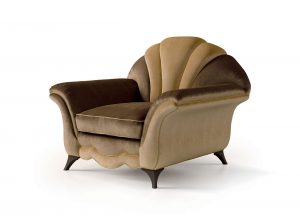 Carpanese Home Contemporary Italian ArmChair 6337 Heritage Collection