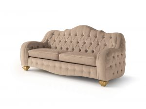 Carpanese Home Tufted Italian Sofa 5139 Heritage Collection