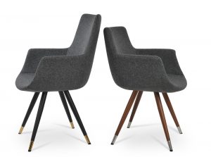 bottega star upholstered contemporary dining chair 1
