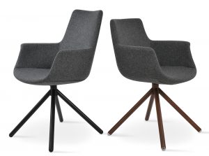 bottega stick swivel upholstery dining chair sohoconcept 1