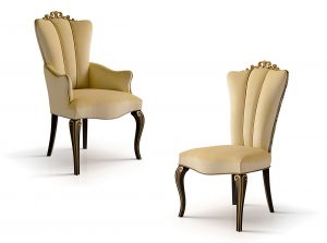 Carpanese Home Classic Italian Chair 5109 and ArmChair 5111 Heritage Collection
