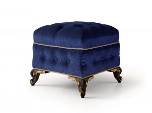 Carpanese Home Ottoman Pouf 6588 Heritage Collection