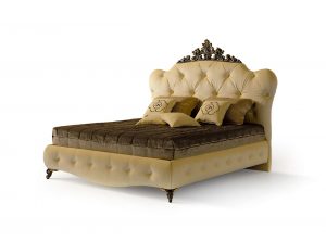 Carpanese Home Upholstered Italian Bed 6589 Heritage Collection