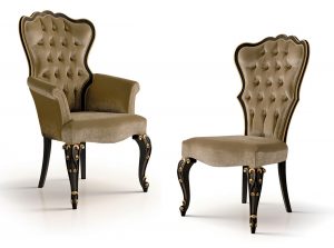 Carpanese Italian Chairs 6009 and 6011 Heritage Collection