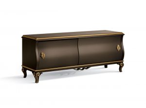 Carpanese Home Contemporary Sliding Door Media Sideboard TV Stand 5016 5216 Made in Italy