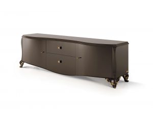 Carpanese Home Contemporary TV Media Stand 6227 6027 Made in Italy