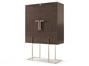 Carpanese Home Italian 2 Door Bar Cabinet 7934 Contemporary Collection