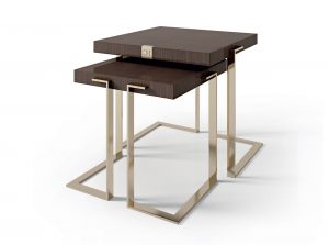 Carpanese Home Italian End Table 7950 Contemporary Collection