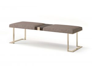 Carpanese Home Italian Padded Bench 7987 Contemporary Collection 02