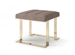 Carpanese Home Italian Padded Pouf 7988 Contemporary Collection