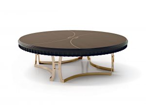 Carpanese Home Italian Round Coffee Table 7038 Contemporary Collection