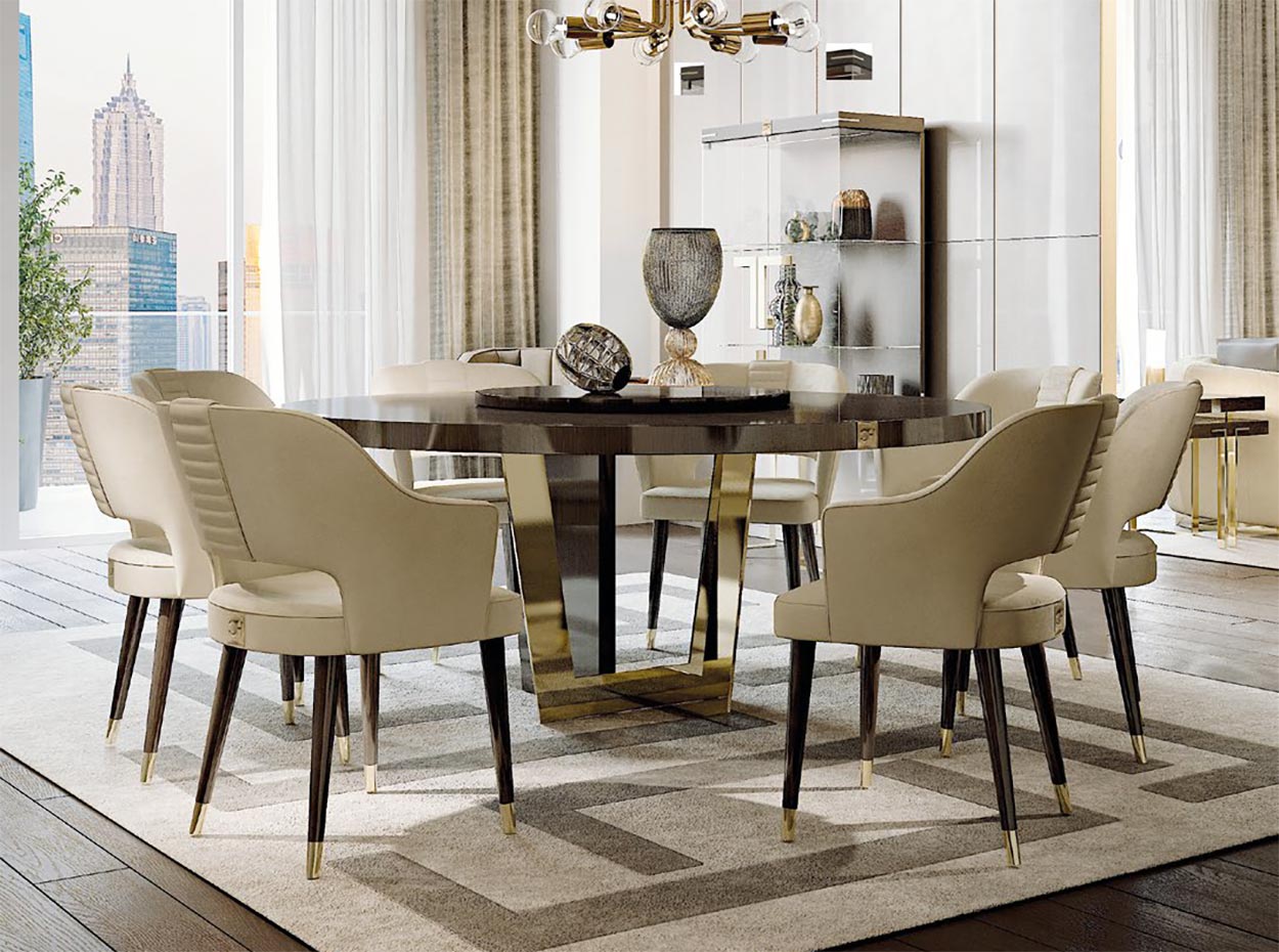 Contemporary Dining Table 7965 by Carpanese Home, Italy - MIG Furniture