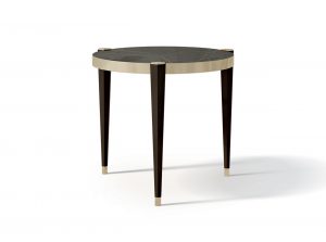 Carpanese Home Italian Round End Table 7540 Contemporary Collection