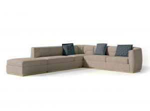 Carpanese Home Italian Sectional Sofa 7143 with internal quilting Contemporary Collection 1