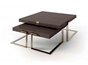 Carpanese Home Italian Square Coffee Table 7930 Contemporary Collection