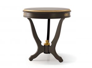 Carpanese Home Round End Table 6430 Heritage Collection