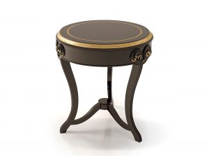 Carpanese Home Round End Table 6540 Heritage Collection