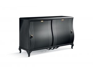 Carpanese Home Sliding Door Sideboard 5707 Buffet Made in Italy