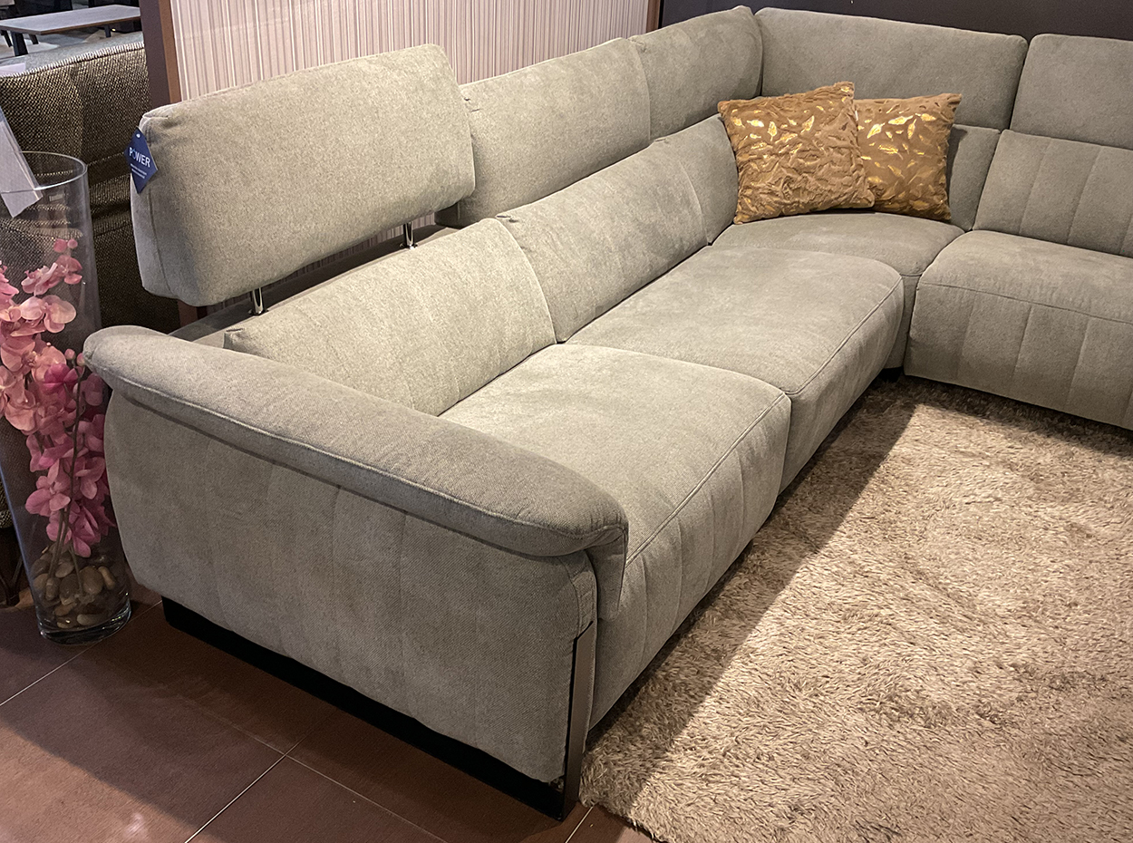 Celeste Recliner Sectional Sofa Poldem Floor Sample 2 