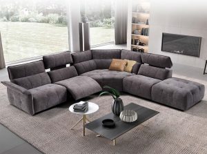 Borg Italian Corner Sectional Sofa by Franco Ferri Made in Italy 00