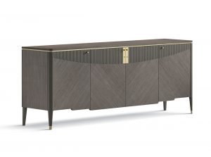 Carpanese Home Contemporary Italian 4 Door Sideboard 7302