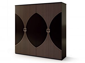 Carpanese Home Contemporary Italian 4 Door Wardrobe 7026