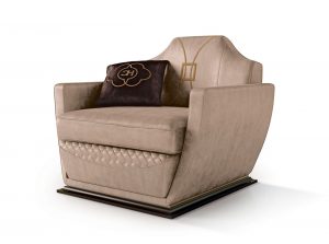 Carpanese Home Contemporary Italian Armchaor 7037