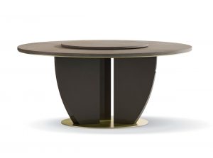 Carpanese Home Contemporary Italian Dining Table 7306 Round Top