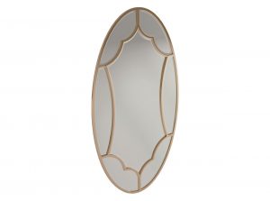 Carpanese Home Contemporary Italian Oval Wall Mirror 7129