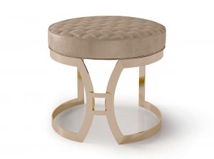 Carpanese Home Contemporary Italian Pouf 7088 Ottoman