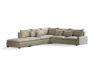 Carpanese Home Contemporary Italian Sectional Sofa 7443