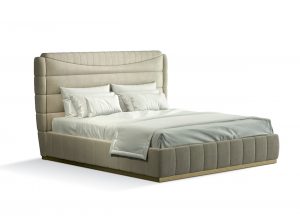 Carpanese Home Contemporary Italian Upholstered Bed 7381 Bedroom