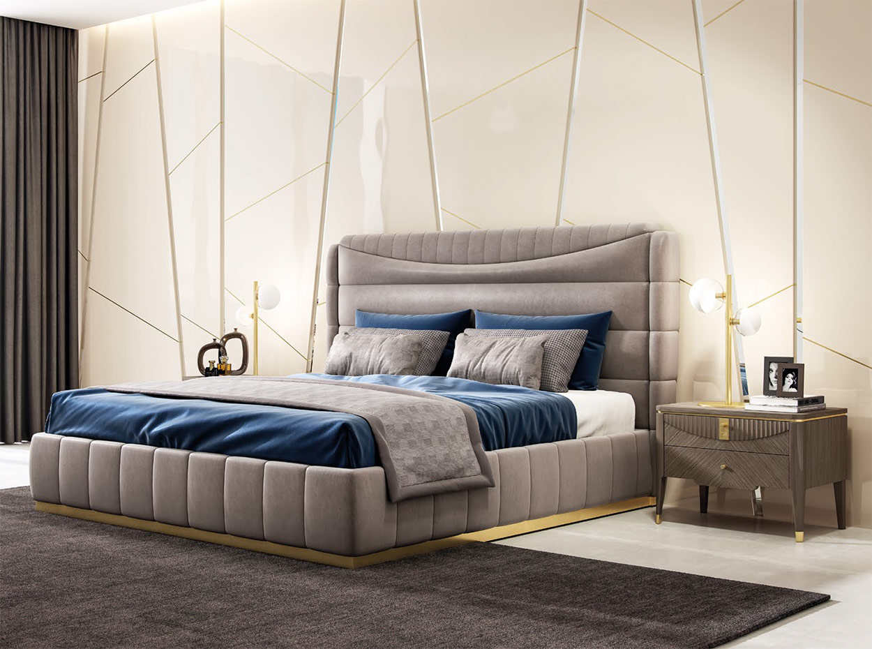 Contemporary Italian Bed 7381 by Carpanese Home - MIG Furniture