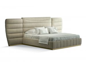 Carpanese Home Contemporary Italian Upholstered Bed 7389 Bedroom