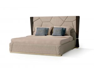 Carpanese Home Contemporary Italian Upholstered Bed 7581