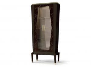 Carpanese Home Italian 2 Door Curio Cabinet 7051 Glass Cabinet