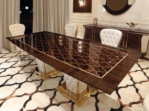 romance wood italian luxury dining table formenti 1