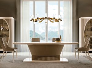 windsor wooden italian luxury dining table formenti 1